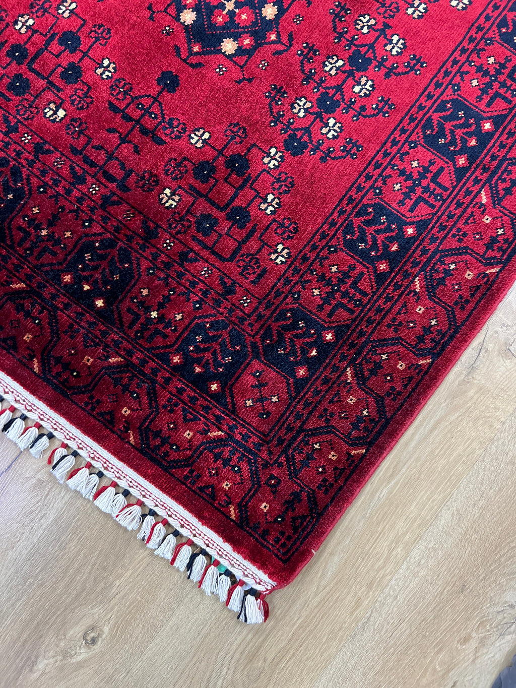 Oushak Pattern Red Rug, Nostalgia Design (5x8)