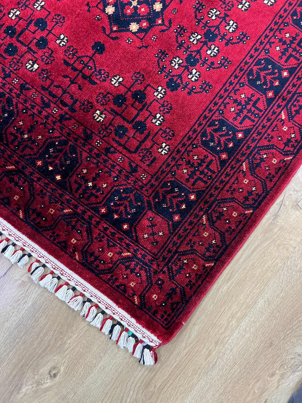 Oushak Pattern Red Rug, Nostalgia Design (5x8)