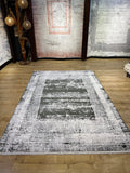 5x8 ft Gray Modern Abstract Bamboo Area Rug