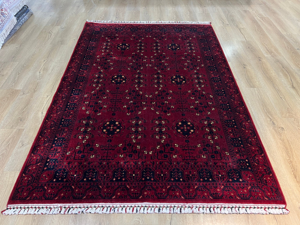 Oushak Pattern Red Rug, Nostalgia Design (5x8)