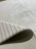 5x8 ft Ivory Cream Striped Bamboo Rug, Soft Modern Carpet