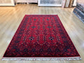 Oushak Pattern Red Rug, Nostalgia Design (5x8)