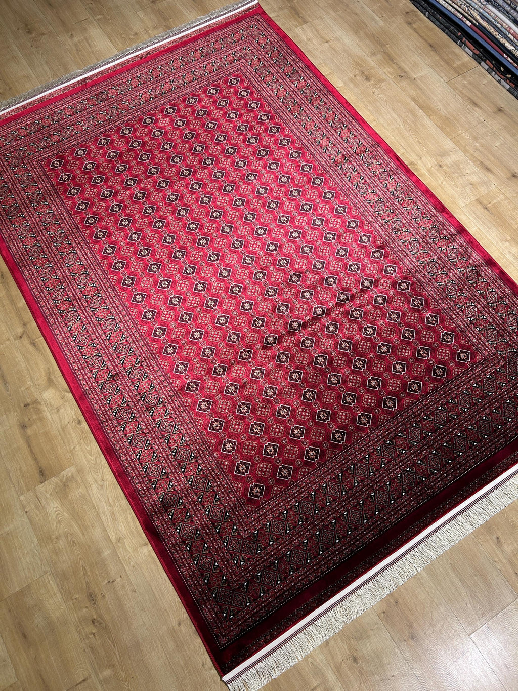 5x8 ft Red Silk Rug, Traditional Turkish Style Silk Carpet