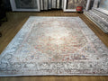 Gray Bamboo Rug, 10x13 ft, Large Classic Traditional Area Rug
