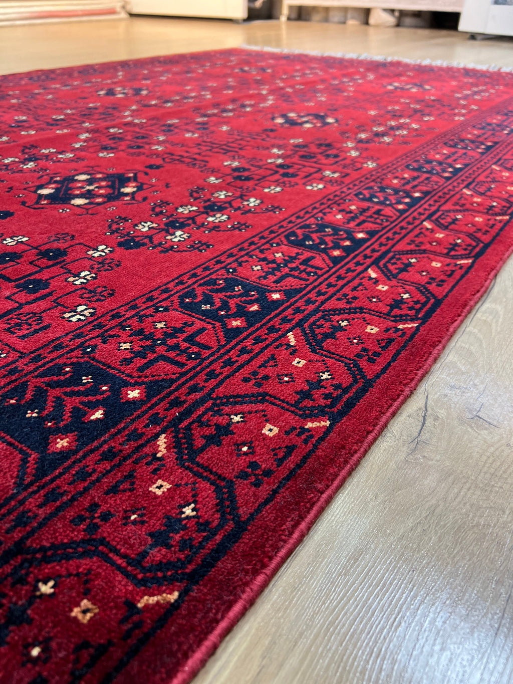 Oushak Pattern Red Rug, Nostalgia Design (5x8)