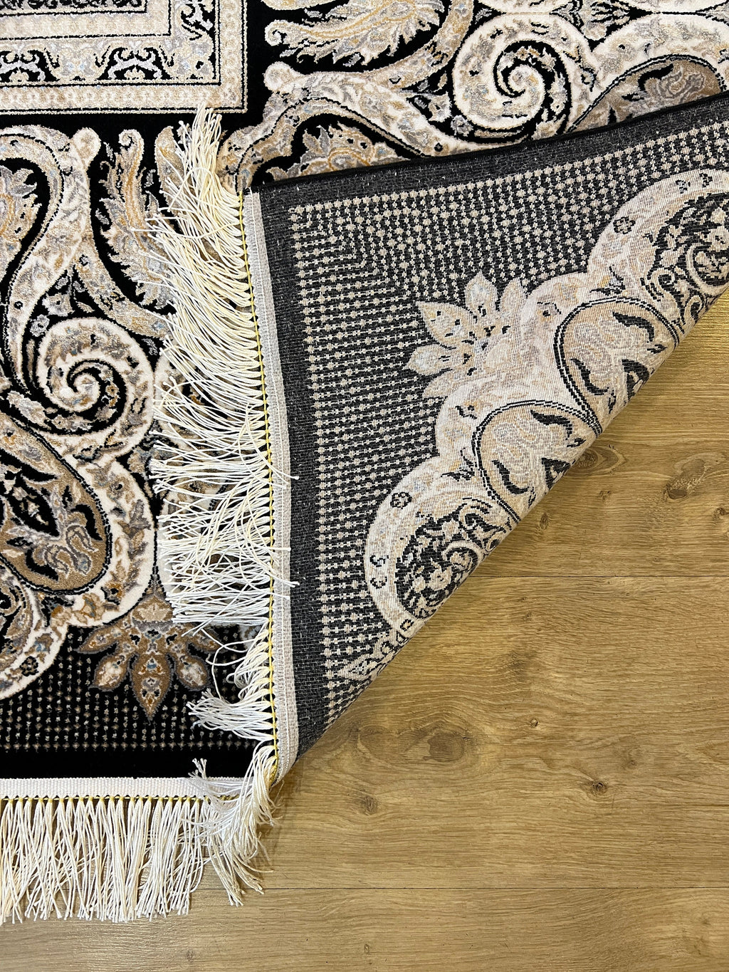 Black Silk Rug, Luxury Style Home Decor, Turkish Carpet