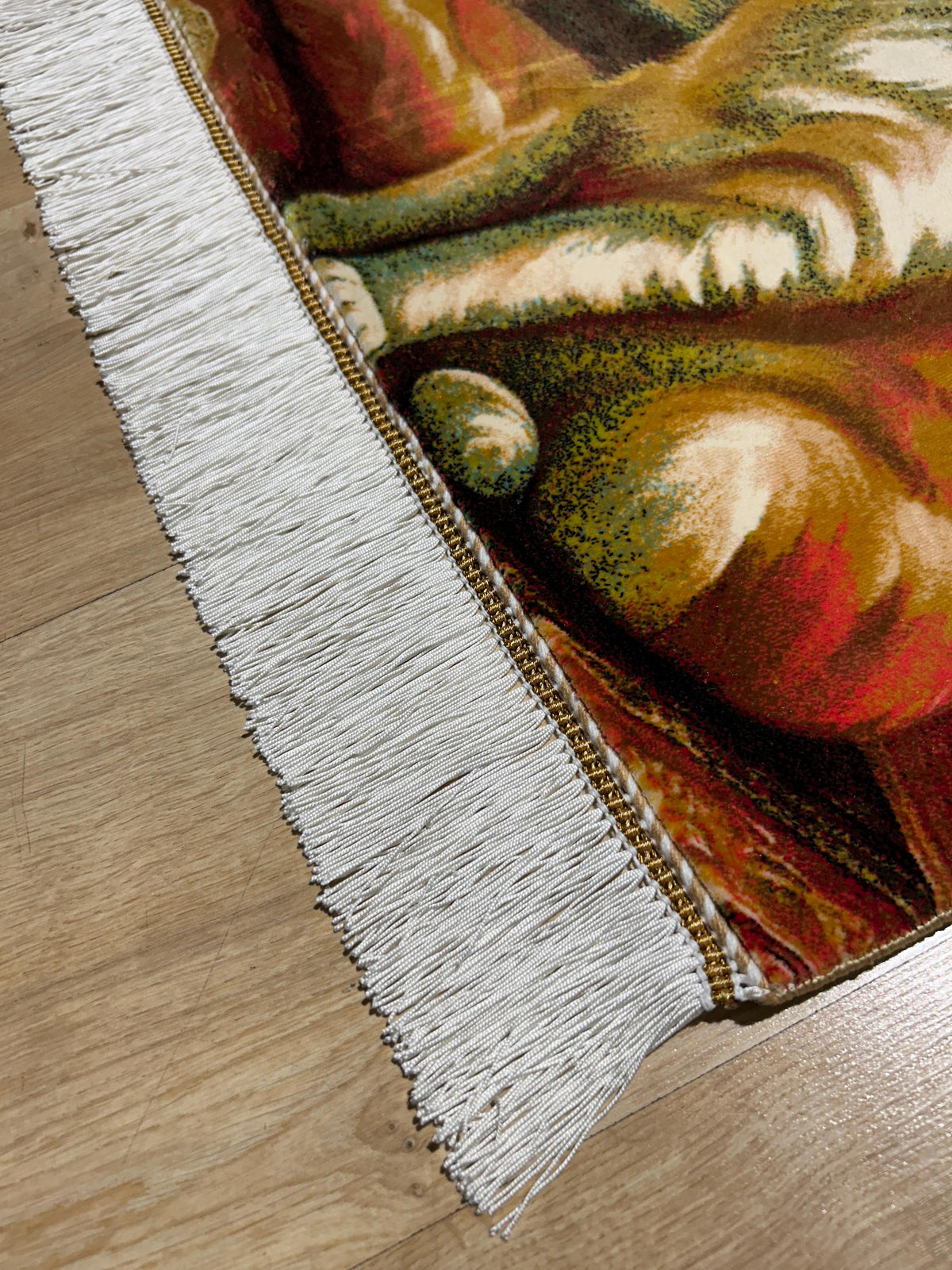 2x3 ft Silk Tapestry Rug, Cat Wall Hanging, Decorative Cat Table Mat, Home Decor