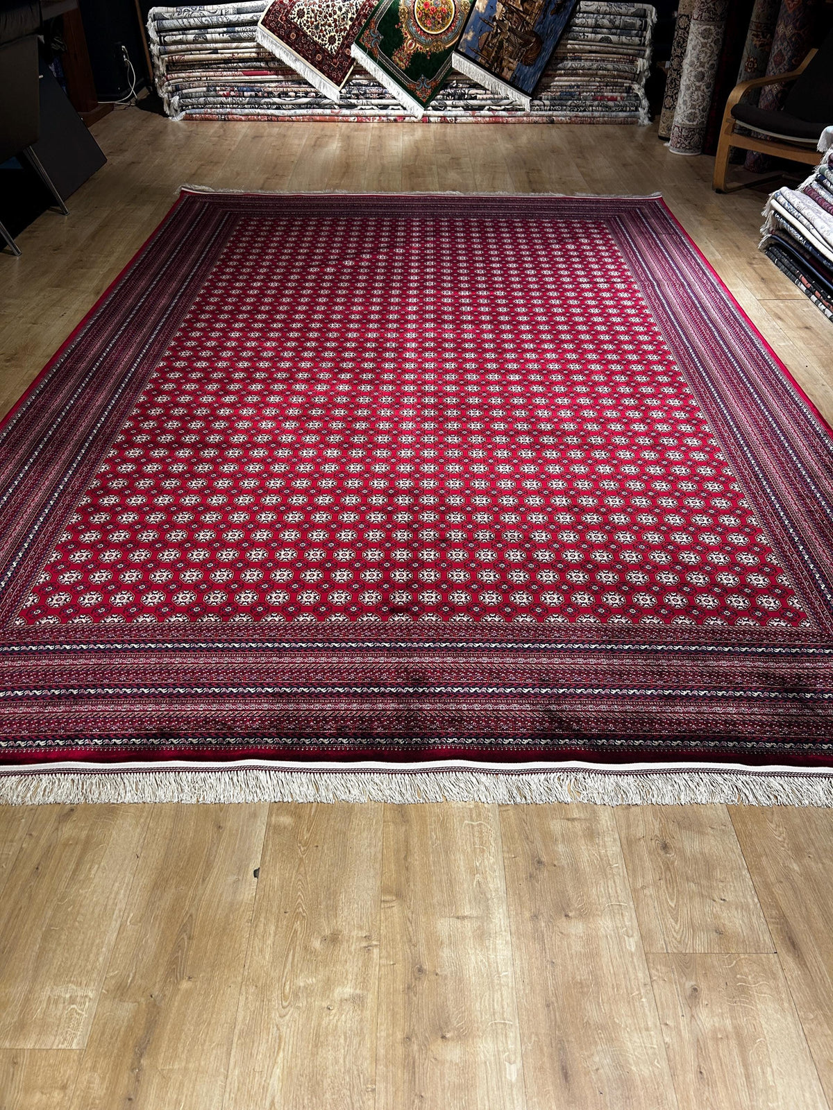 8x11 ft Red Silk Rug, Anatolian Traditional Turkish Style Carpet