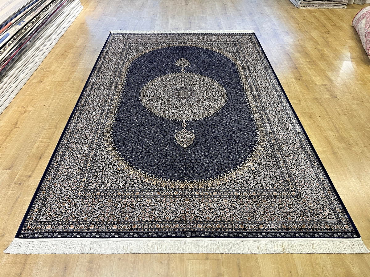 7x10 ft Modal Silk Rug, Medallion Pattern, Luxury Turkish Rug, Home Decor