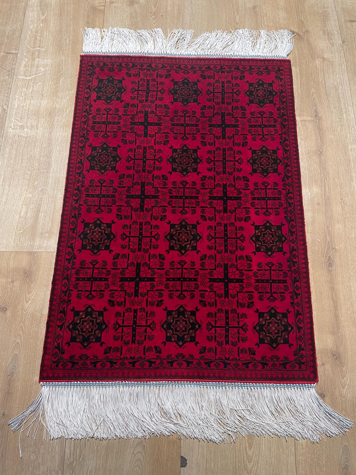 Red Ethnic Pattern Silk Rug, Traditional Small Silk Mat, Luxury Home Decor, Tapestry