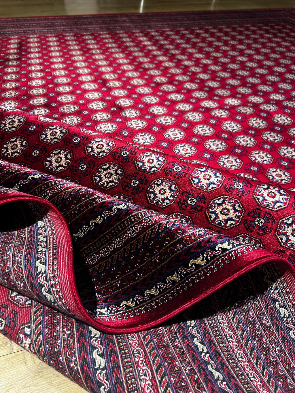 8x11 ft Red Silk Rug, Anatolian Traditional Turkish Style Carpet