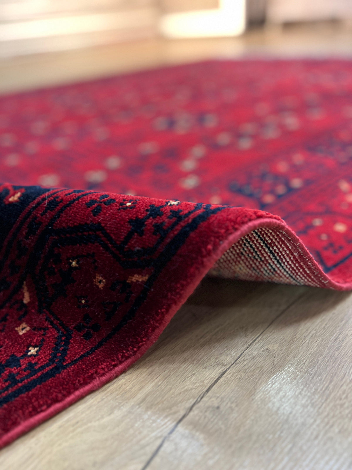 Oushak Pattern Red Rug, Nostalgia Design (5x8)