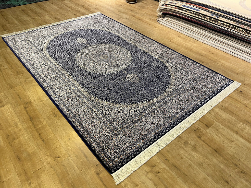 7x10 ft Modal Silk Rug, Medallion Pattern, Luxury Turkish Rug, Home Decor