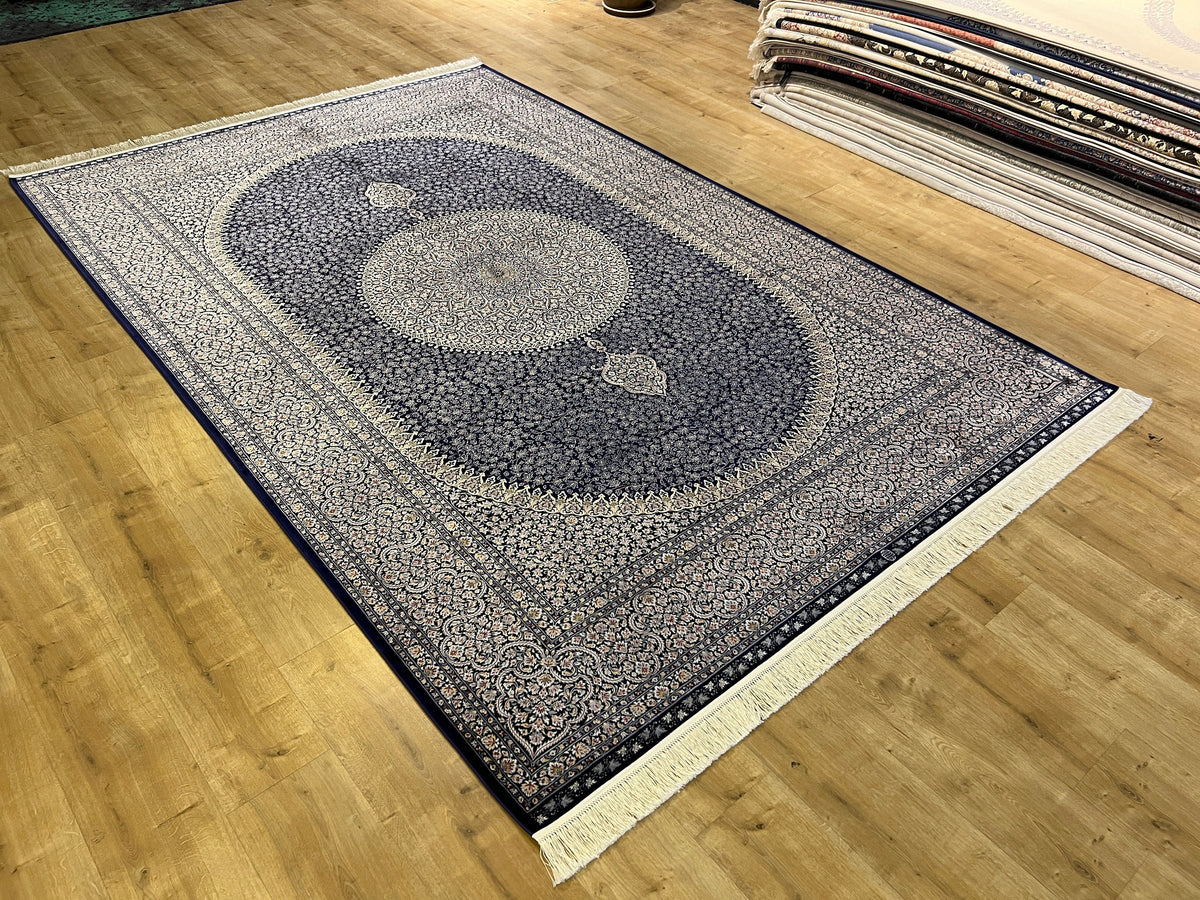 7x10 ft Modal Silk Rug, Medallion Pattern, Luxury Turkish Rug, Home Decor