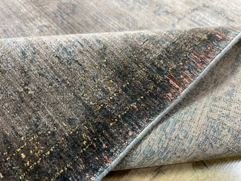 Brown Bamboo Area Rug, Modern Home Decor, 5x8 ft