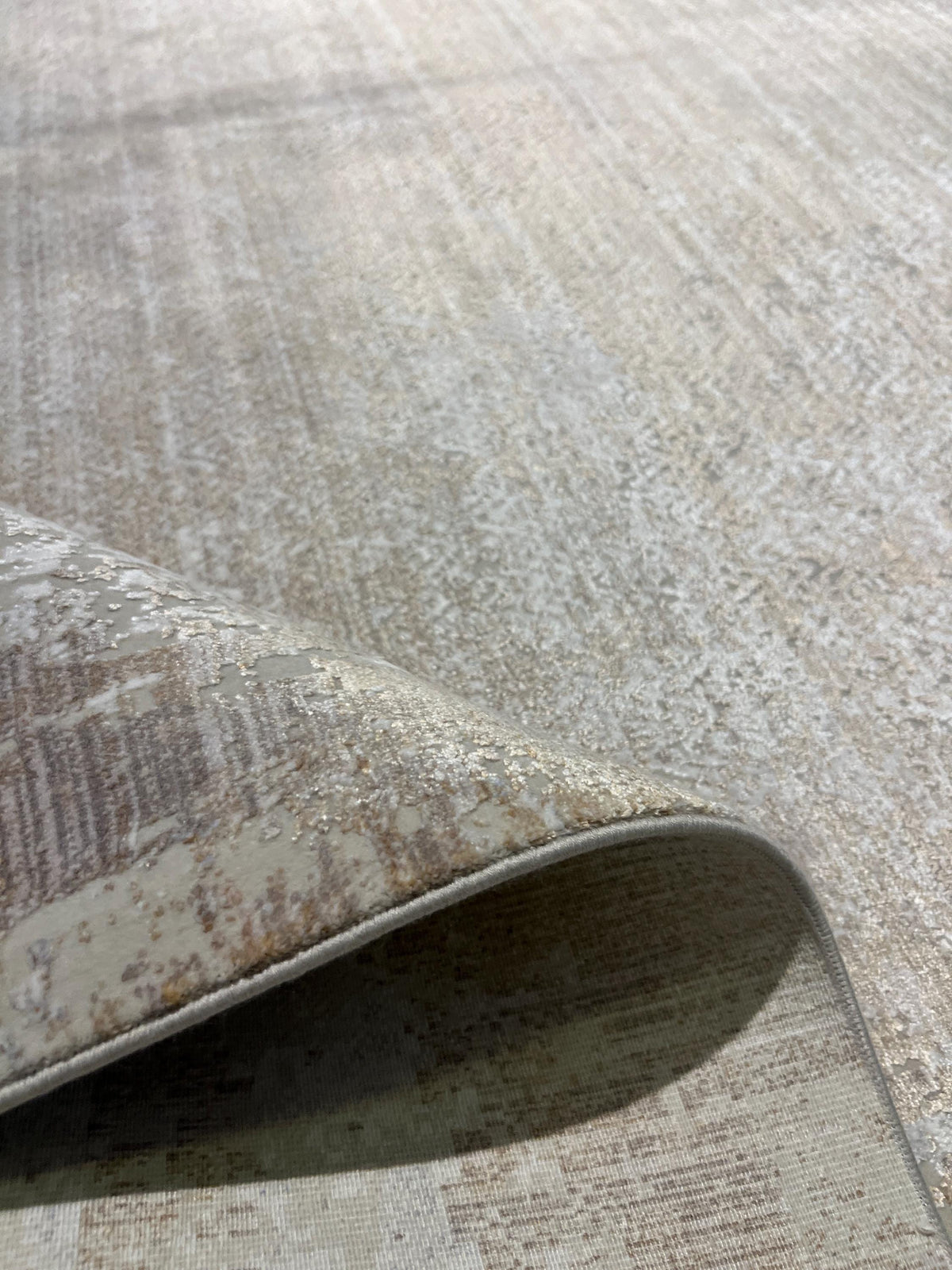 7x10 ft Brown Gray Abstract Bamboo Area Rug, Luxury Home Decor