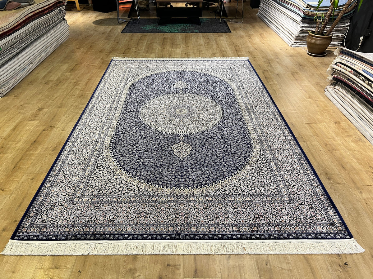 7x10 ft Modal Silk Rug, Medallion Pattern, Luxury Turkish Rug, Home Decor