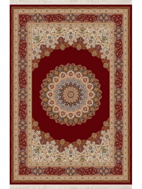 Woolknot Halı Qum İpek Saçak 2044 Bordo Bordo