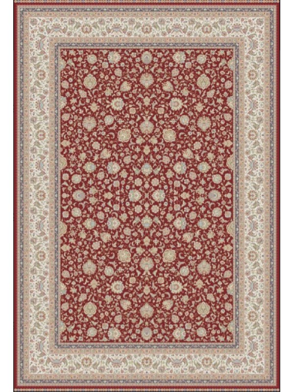 Woolknot Halı İpek 1139B Krem Bordo